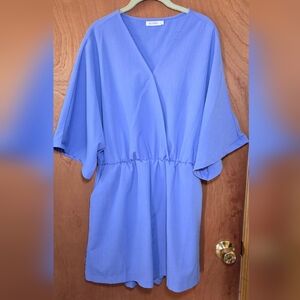 Blueming Brand Blue Romper Shorts Outfit Sz Large